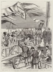 Die Krise in Bulgarien, die Abreise von Prinz Alexander aus Lom Palanka